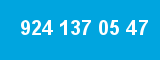 924 137 05 47 924 137 05 47